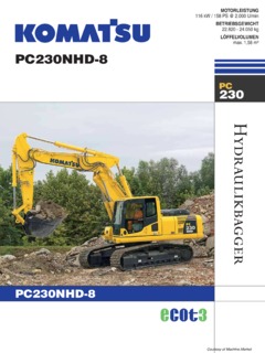 Komatsu PC230NHD-8 Specifications