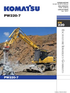 Komatsu PW220-7 Specifications