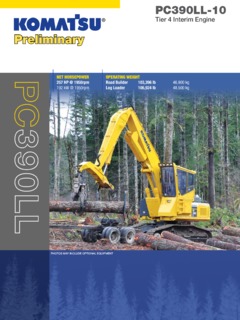 Komatsu PC390LL-10 Specifications