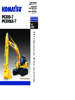 Komatsu PC300-7 Specifications