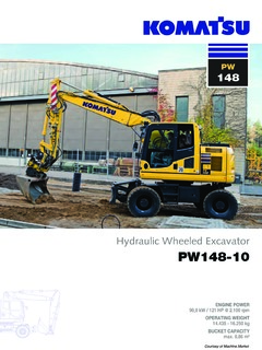 Komatsu PW148-10 Specifications