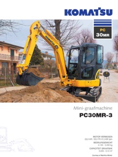 Komatsu PC30MR-3 Specifications