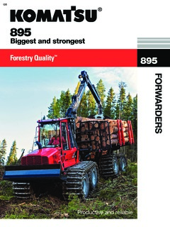 Komatsu 895 Specifications