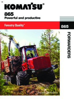 Komatsu 865 Specifications