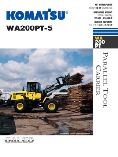 Komatsu WA200PT-5 Specifications