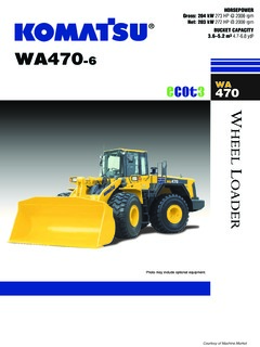 Komatsu WA470-6 Specifications