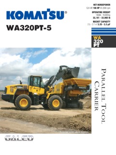 Komatsu WA320PT-5 Specifications