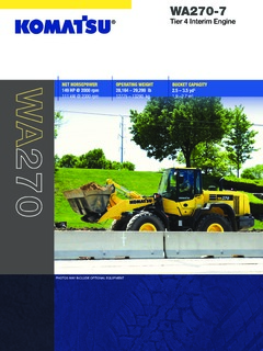 Komatsu WA270-7 Specifications