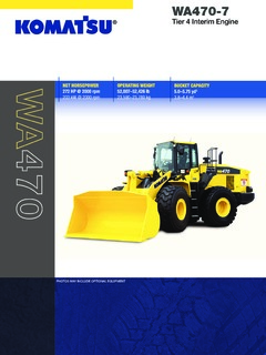 Komatsu WA470-7 Specifications