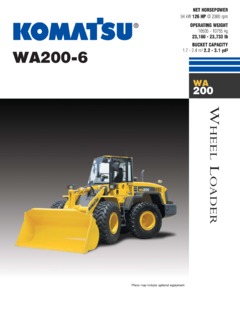 Komatsu WA200-6 Specifications