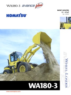 Komatsu WA180-3 Specifications