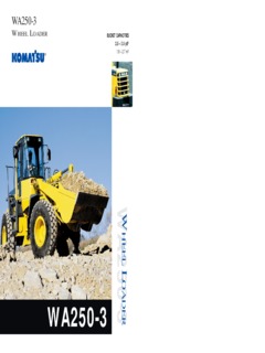 Komatsu WA250-3 Specifications