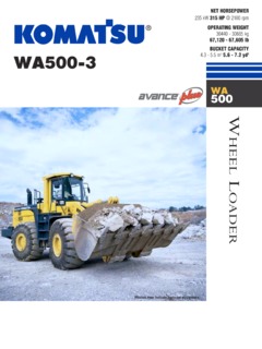 Komatsu WA500-3 Specifications