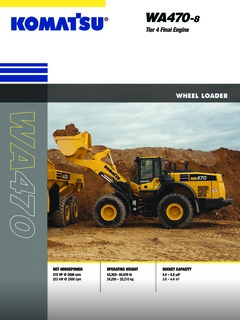 Komatsu WA470-8 Specifications