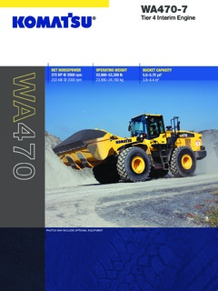 Komatsu WA470-7 Specifications