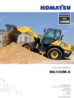 Komatsu WA100M-5 Specifications