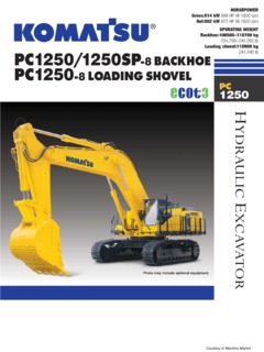 Mining Shovel Excavators Komatsu Specifications Machine Market