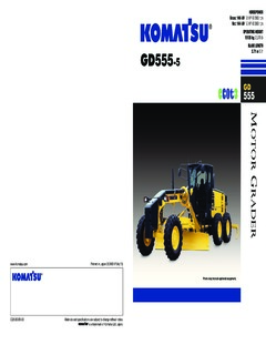 Komatsu GD555-5 Specifications