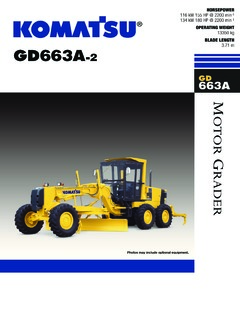 Komatsu GD663A-2 Specifications
