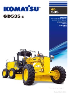 Komatsu GD535-5 Specifications