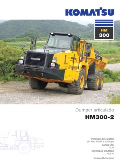Komatsu HM300-2 Specifications