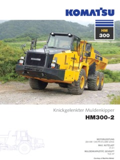 Komatsu HM300-2 Specifications
