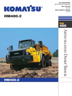 Komatsu HM400-2 Specifications