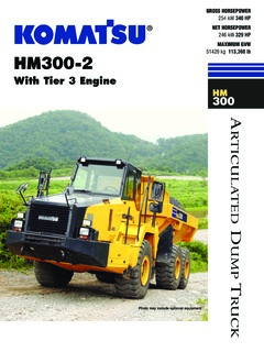 Komatsu HM300-2 Specifications