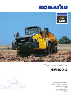 Komatsu HM400-2 Specifications