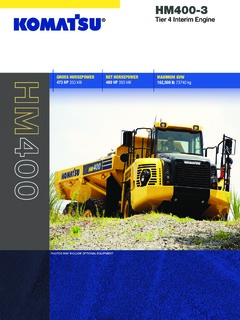 Komatsu HM400-3 Specifications