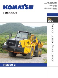 Komatsu HM300-2 Specifications