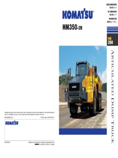 Komatsu HM350-2R Specifications