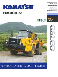 Komatsu HM300-2 Specifications