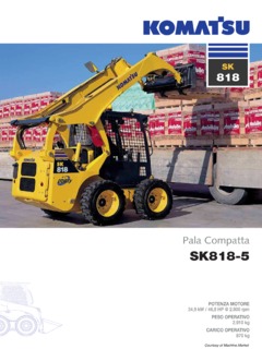 Komatsu SK818-5 Specifications