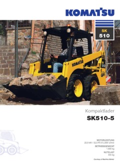 Komatsu SK510-5 Specifications