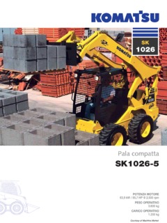 Komatsu SK1026-5 Specifications