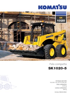 Komatsu SK1020-5 Specifications