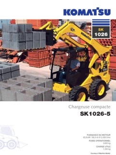 Komatsu SK1026-5 Specifications