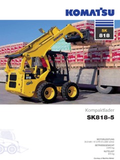 Komatsu SK818-5 Specifications