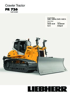 Liebherr PR 726 Litronic Specifications