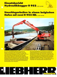 Liebherr R 952 Litronic Specifications