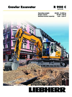 Liebherr R 900 C Litronic Specifications