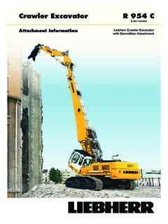 Liebherr R 954 C Litronic Specifications