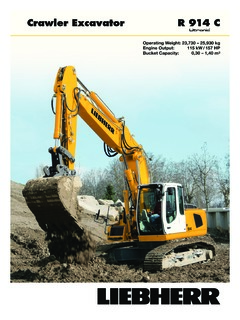 Liebherr R 914 C Litronic Specifications