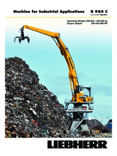 Liebherr R 984 C Litronic High Rise Specifications