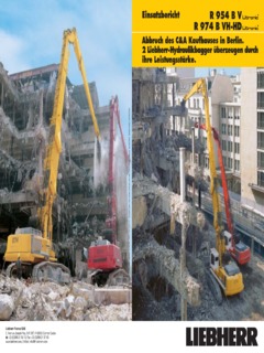 Liebherr R 974 B VH-HD Litronic Specifications