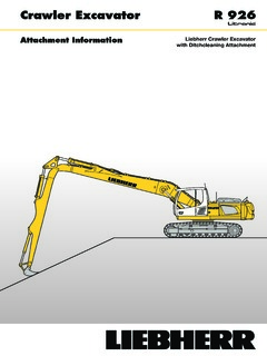 Liebherr R 926 Litronic Specifications