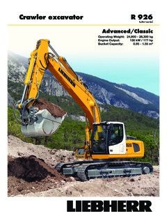 Liebherr R 926 Litronic Specifications
