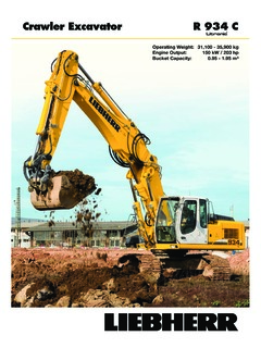 Liebherr R 934 C Litronic Specifications