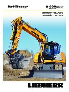 Liebherr A 900 COMPACT Litronic Specifications